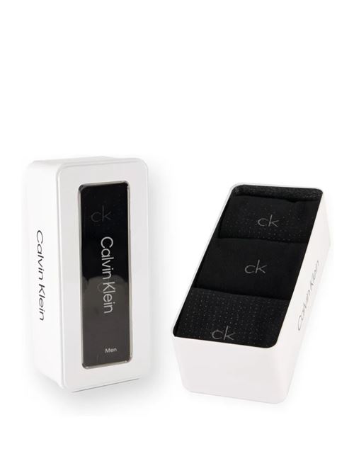 Calza giftbox 3pz neri Calvin Klein | 701235981001